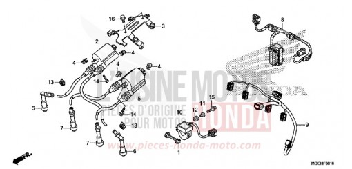 FAISCEAU SECONDAIRE/BOBINE D'ALLUMAGE CB1100NAH de 2017
